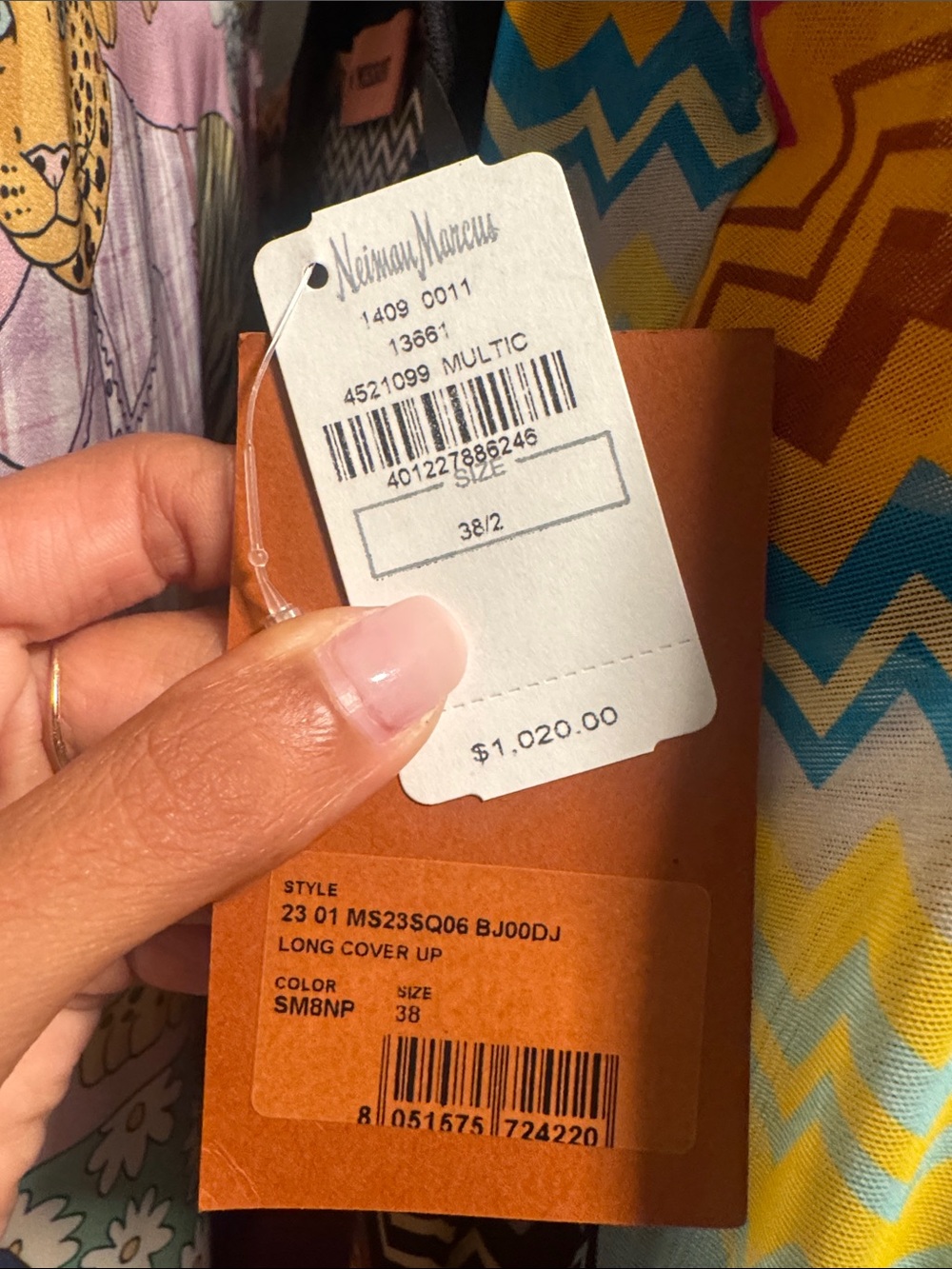 MISSONI zigzag cover up cardigan SIZE 2! Never worn! - Picture 6 of 6
